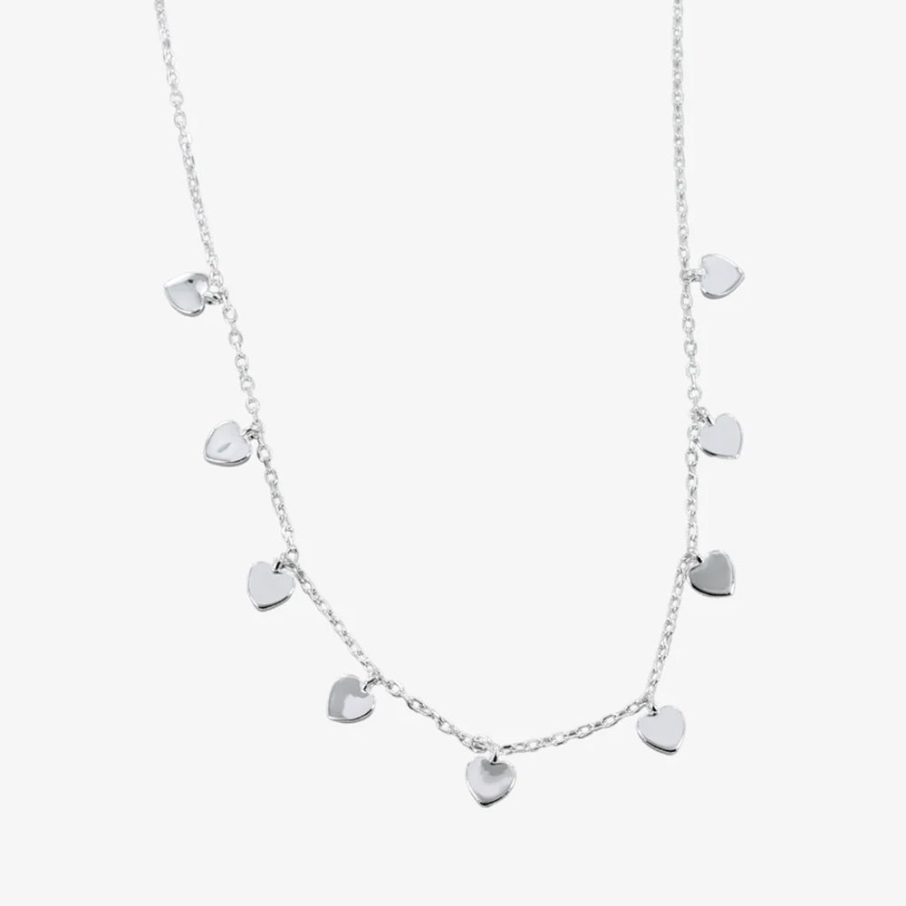 Reeves Heart Shaker Silver Necklace