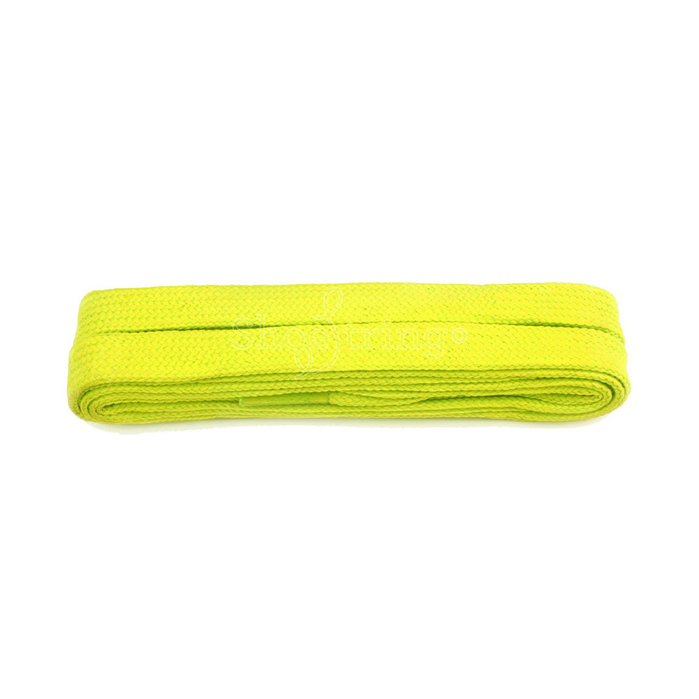 Shoe String Bright Yellow Flat Laces - 120cm