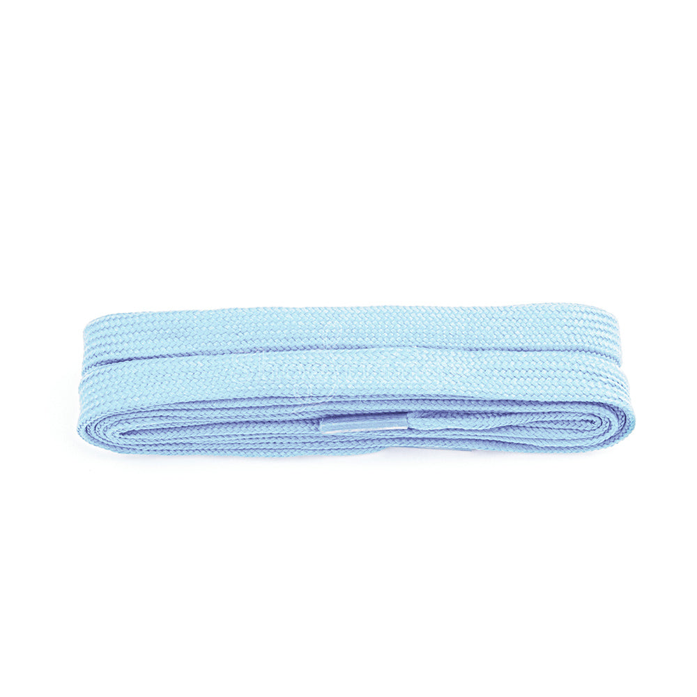 Shoe String Pastel Blue Flat Laces - 100cm