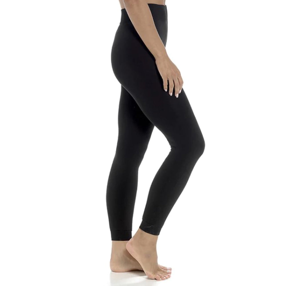 Thermal Velvet Plush Leggings - Black