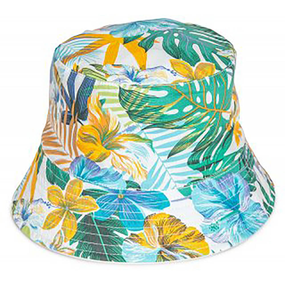 SSP Blue Tropical Flowers Bucket Hat