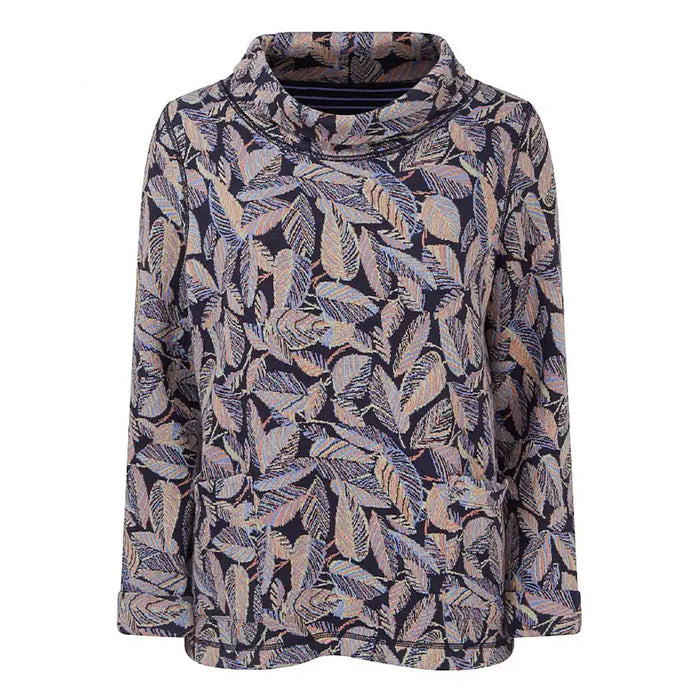 Patterned shirt with a collar on a white background