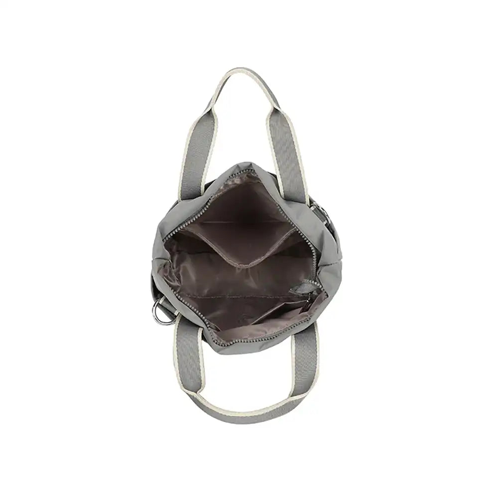 2-Way Shoulder-Crossbody Bag - Pale Grey