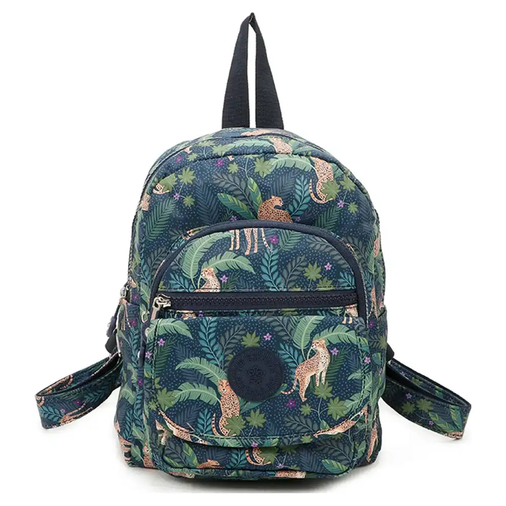 Mini Water Resistant Back Pack - Blue Jungle