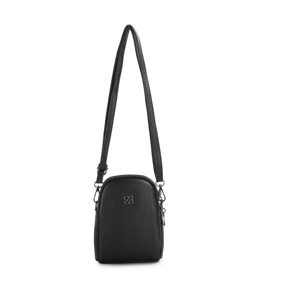 Double Pocket Phone Bag - Black