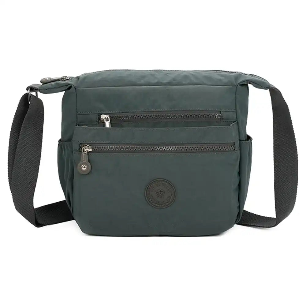 Multi Zip Messenger Bag - Airforce