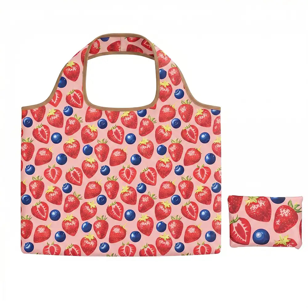 Foldaway Shopper - Pink Berries