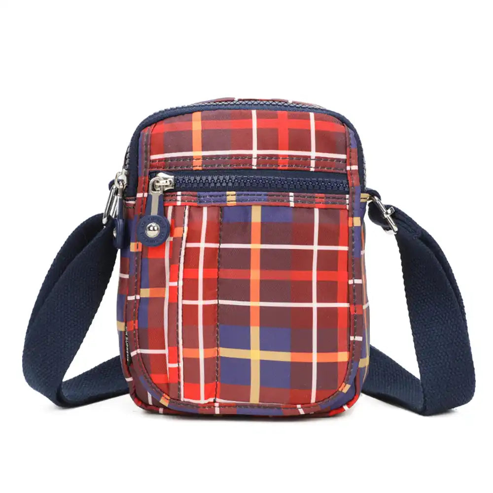 Small Satchel - Red Tartan