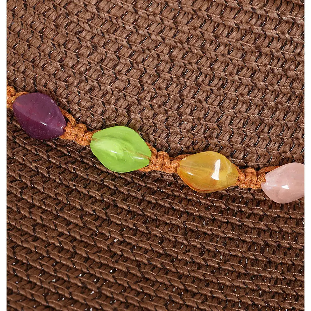 Freda Straw Hat - Caramel Brown