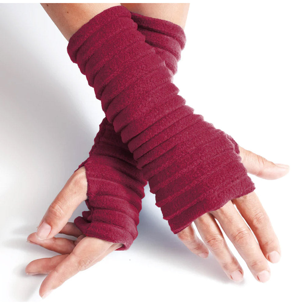 Wristee Fingerless Gloves Recycled Wine