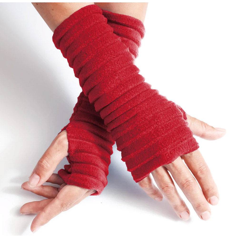 Wristee Fingerless Gloves - Red