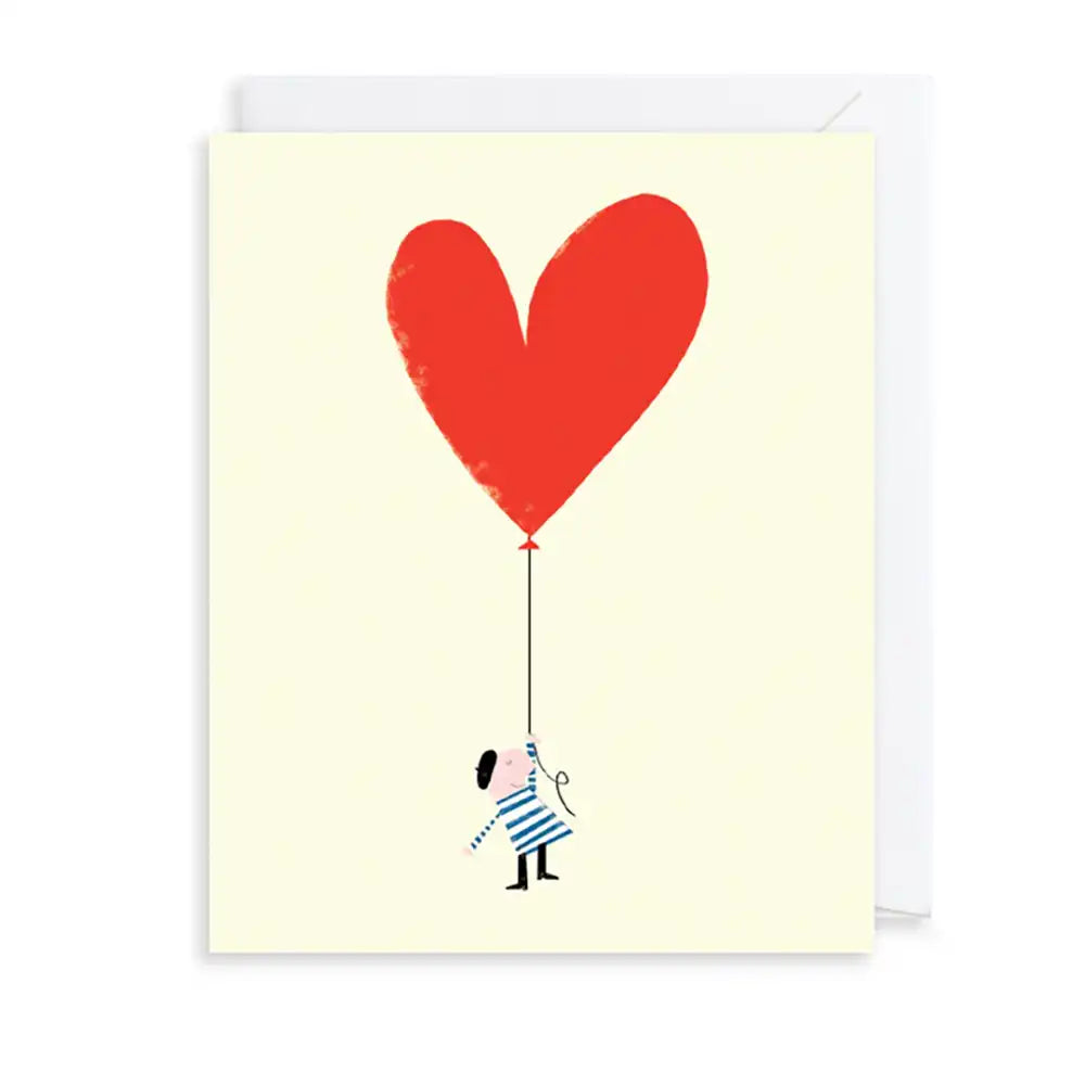 Love Heart Balloon Greeting Card