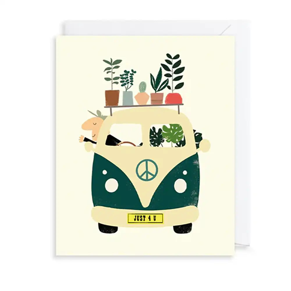 Retro Campervan Greetings Card