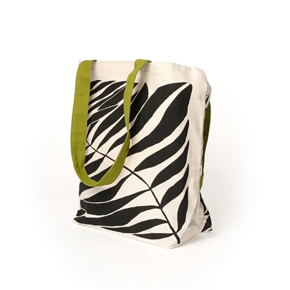 Cotton Tote Shopper Bag - Fern