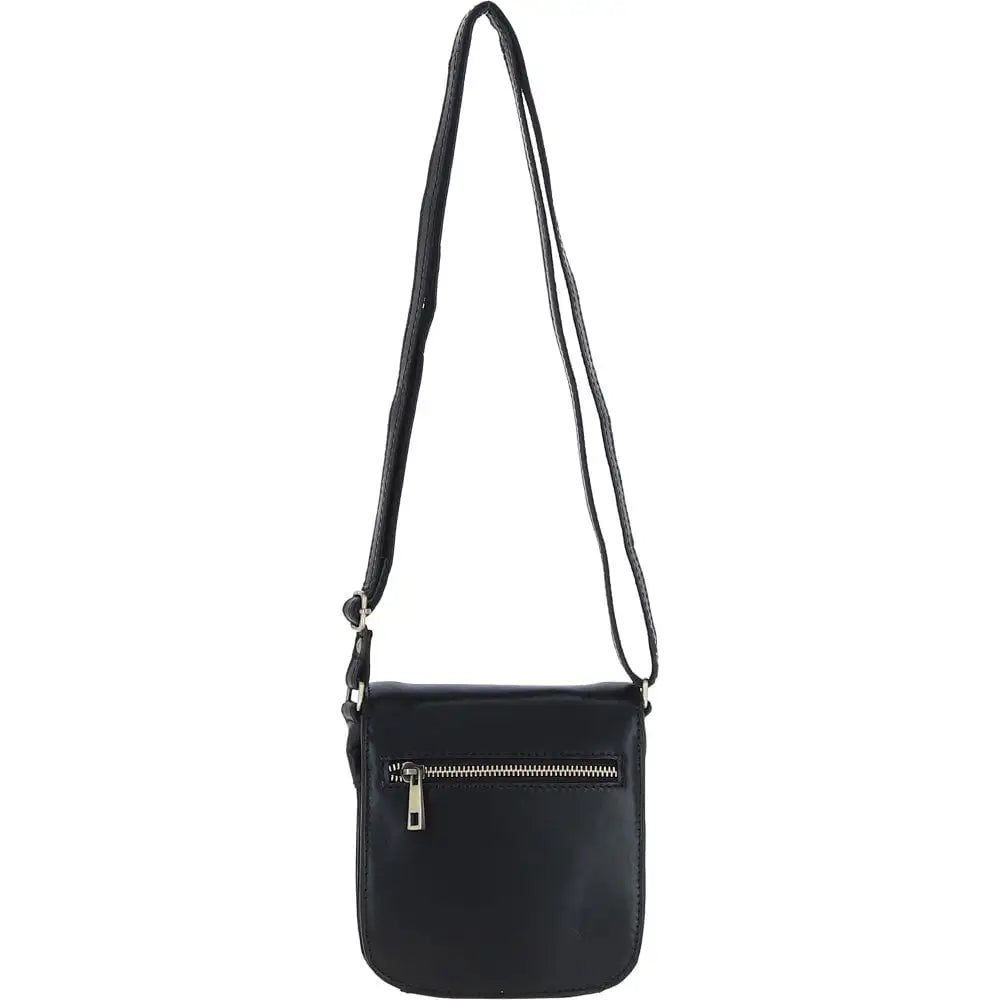 Turn Lock Small Boxy Bag - Black