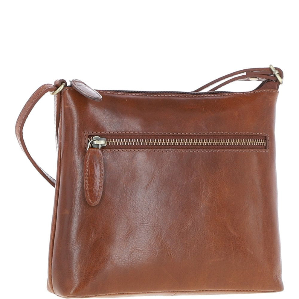 Ashwood Leather Zip Small Honey Bag
