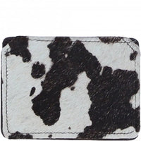 Cow print rectangle in black and white
