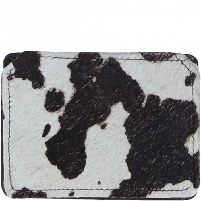 Cow print rectangle in black and white
