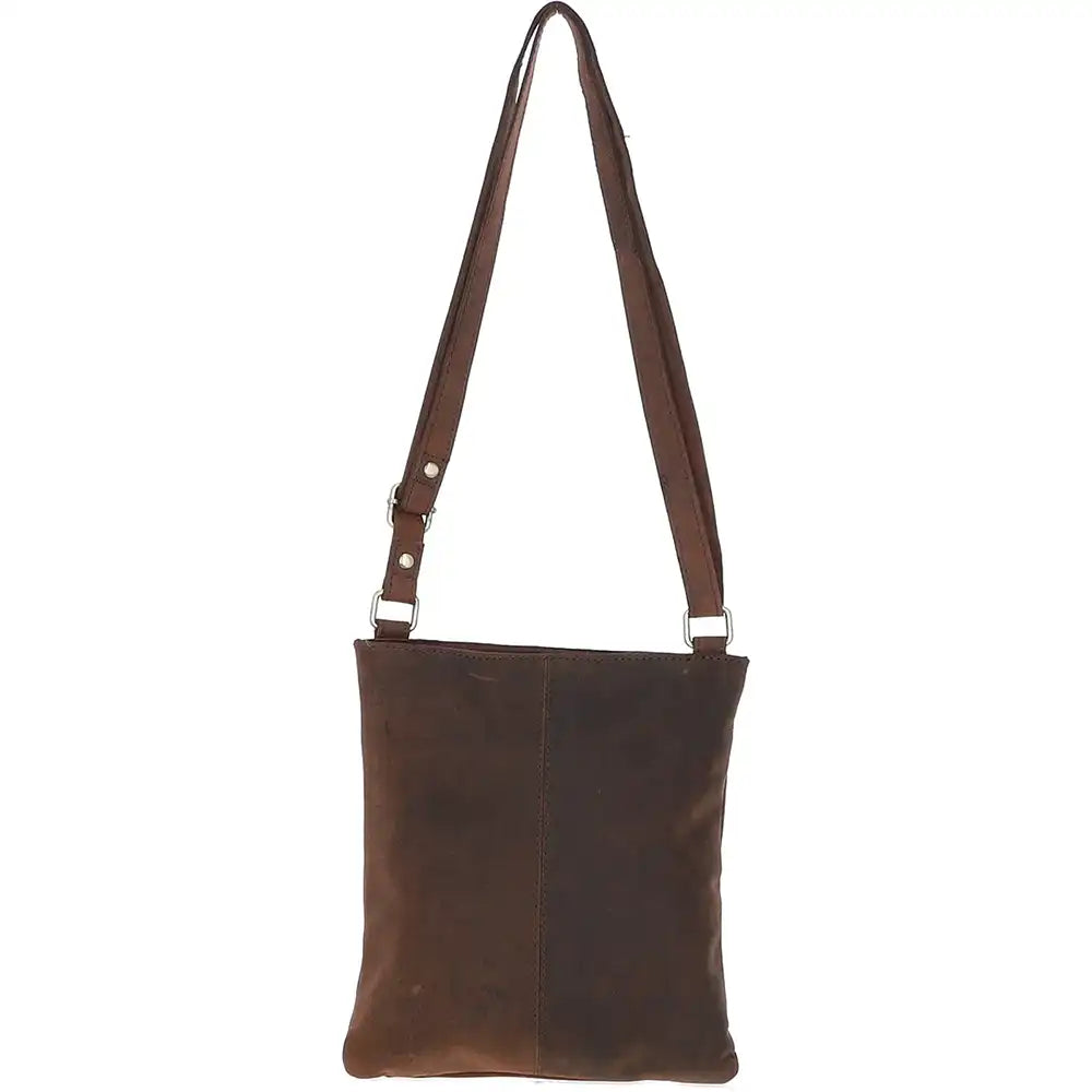 Leather Crossbody Bronco Reporter Bag