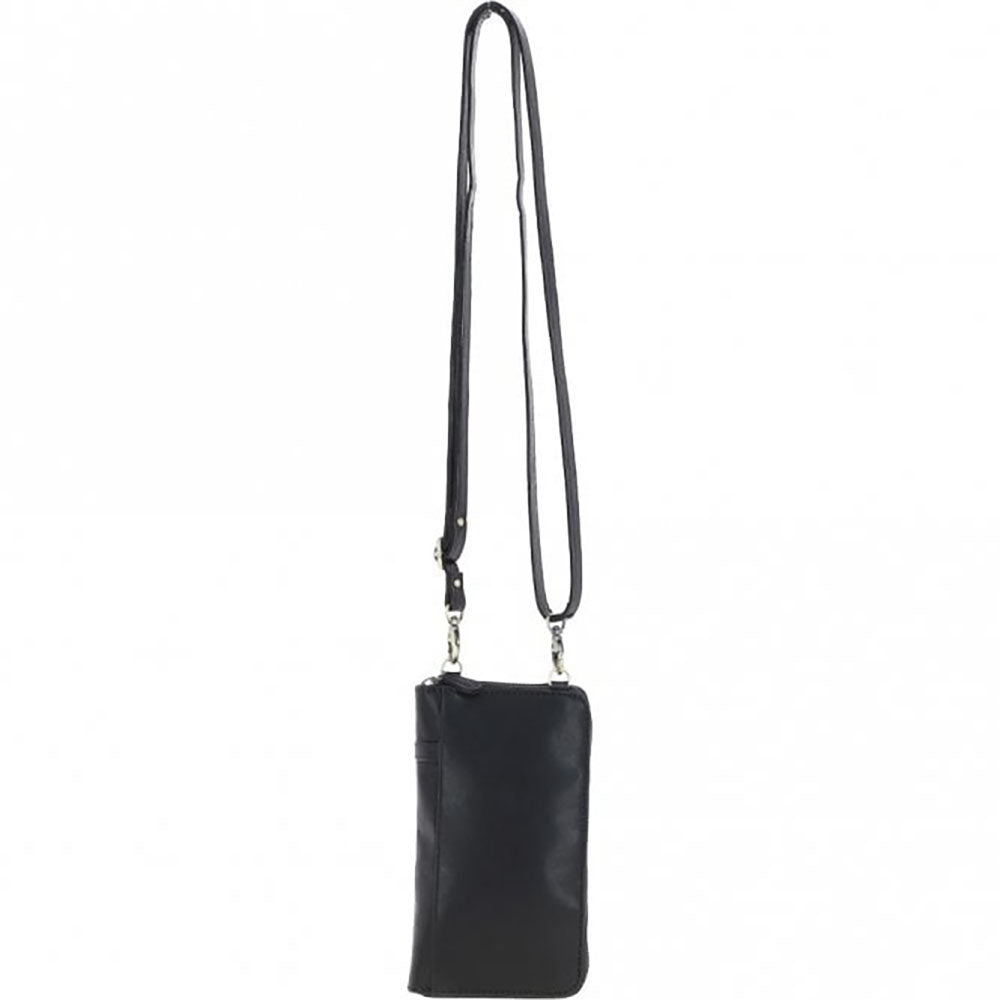 Ashwood Leather Phone Bag in Black