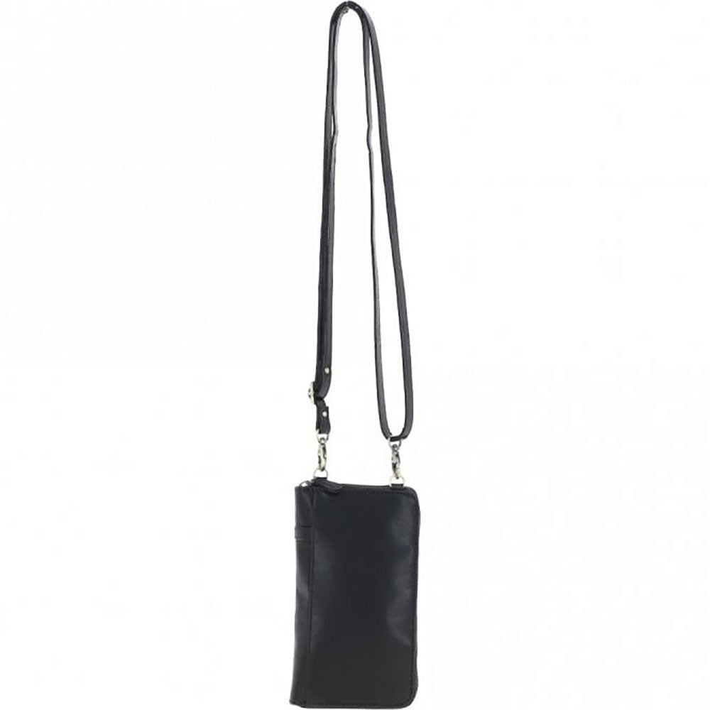 Ashwood Leather phone bag/purse in black.