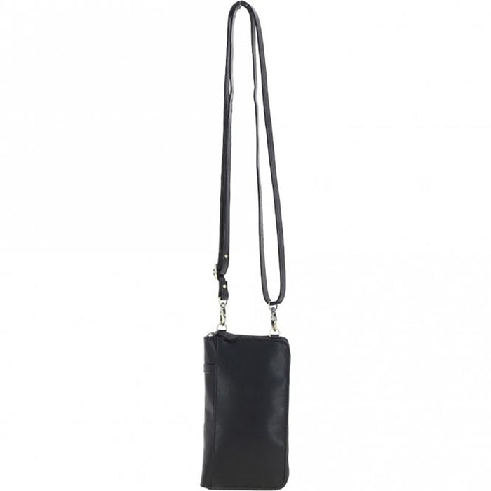 Ashwood Leather phone bag/purse in black.