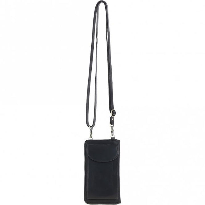Ashwood Leather Phone Bag in Black