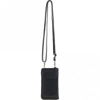 Ashwood Leather phone bag/purse in black.