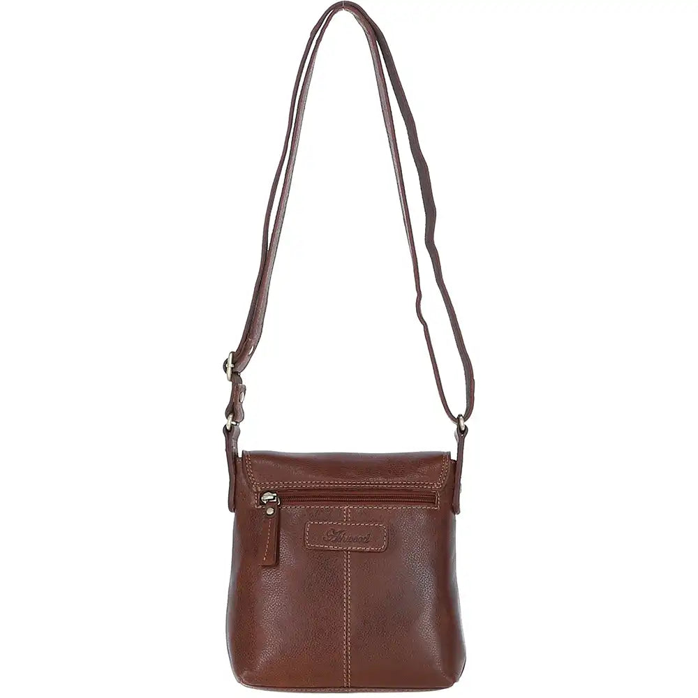 Crossbody Messenger Bag - Tan