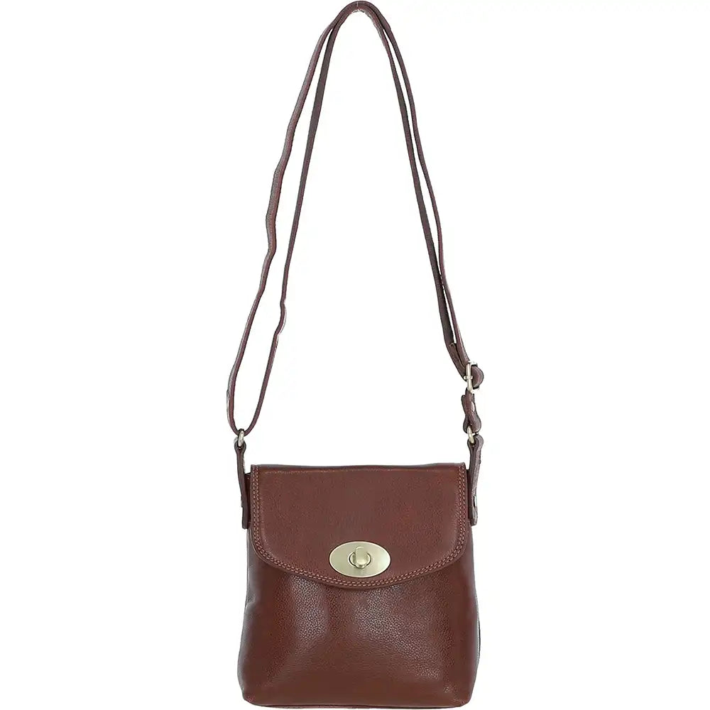 Crossbody Messenger Bag - Tan