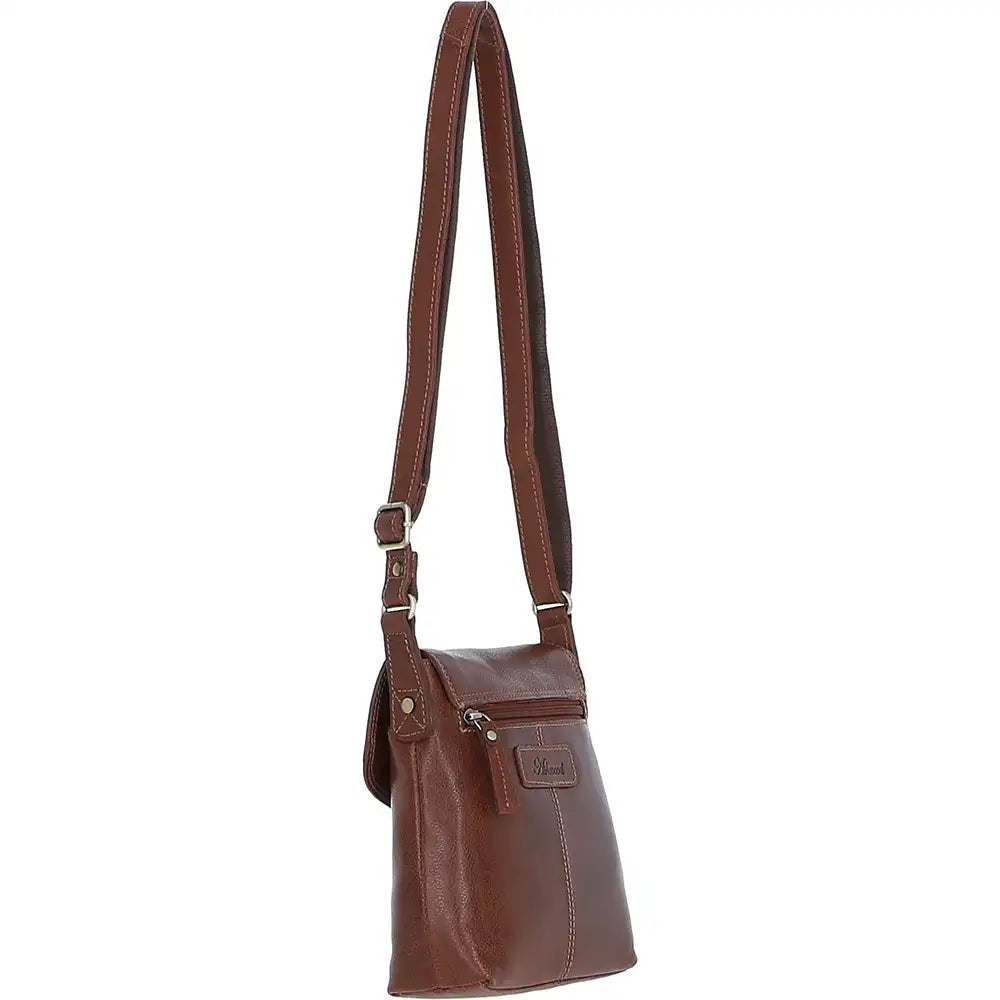 Crossbody Messenger Bag - Tan