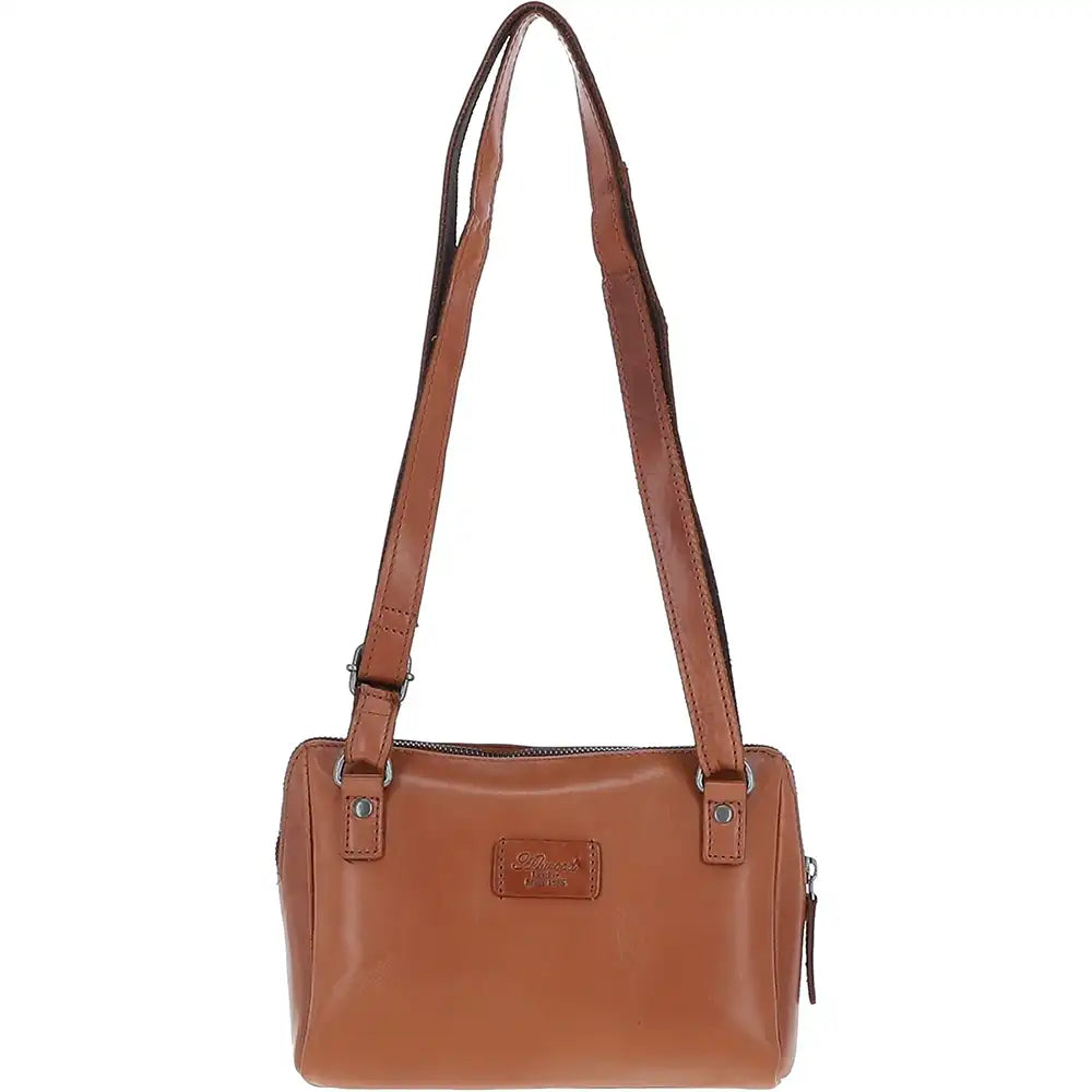 Small Leather Satchel - Tan