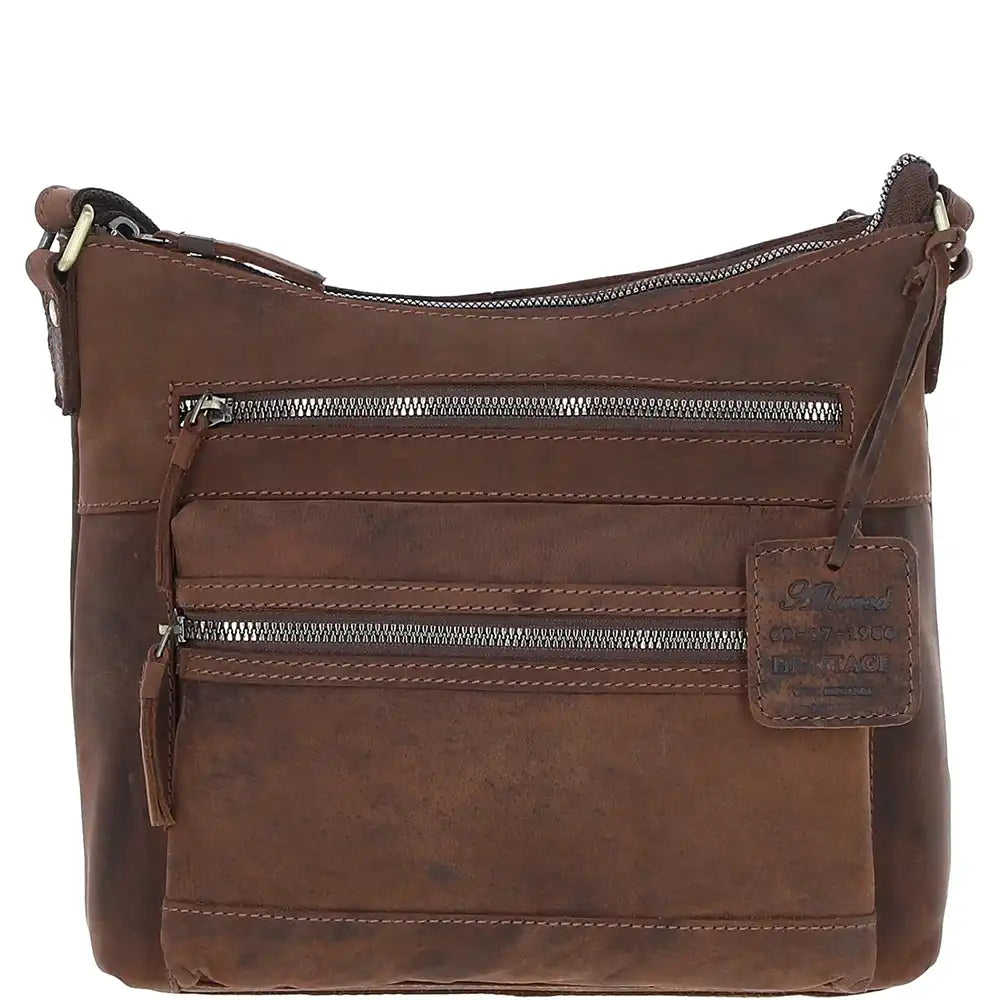 Esquire Vintage Leather Tote Bag - Brown