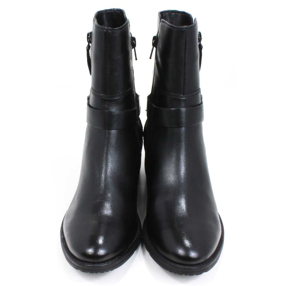 Leather Ankle Boots in Black