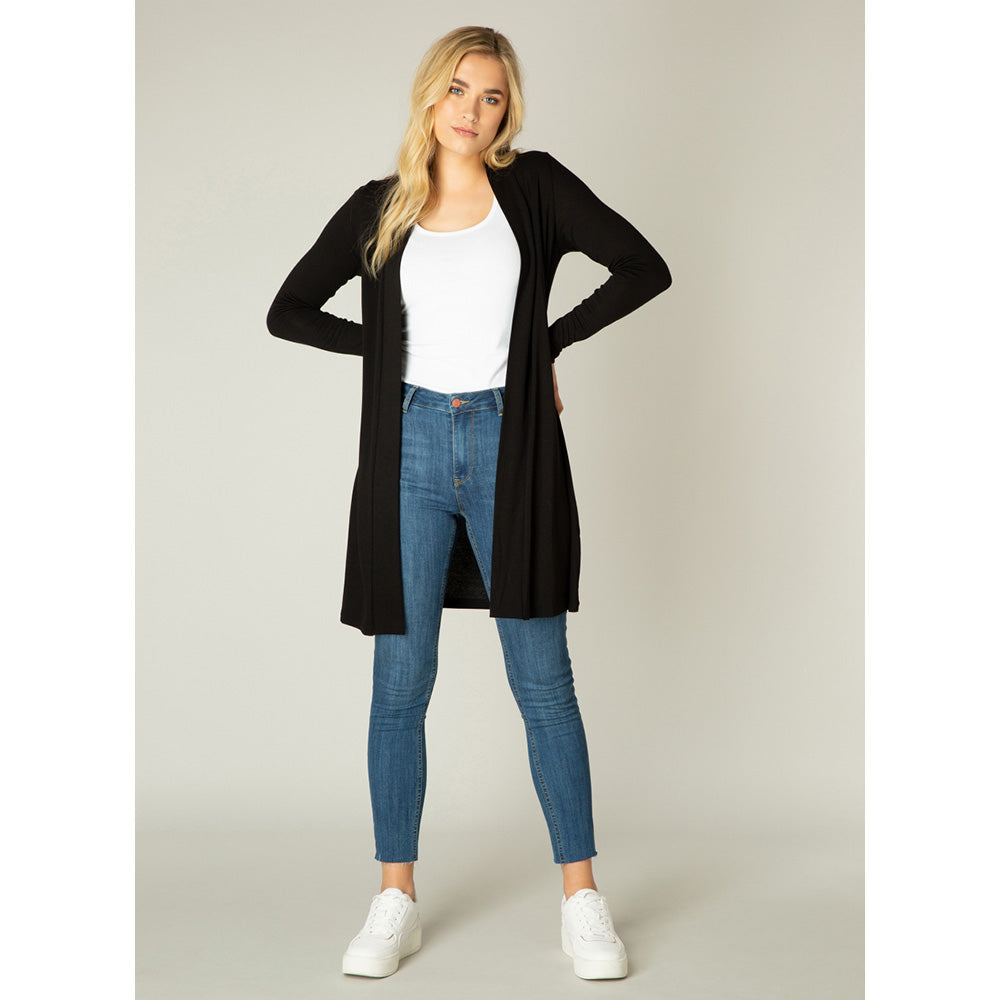 Longline Yayla Cardigan - Black