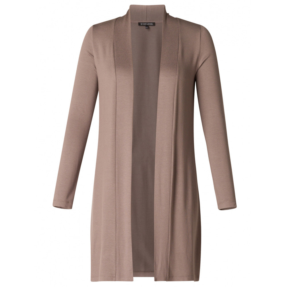 Longline Cardigan - Taupe