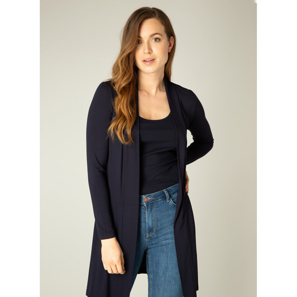 Longline Yayla Cardigan - Dark Blue