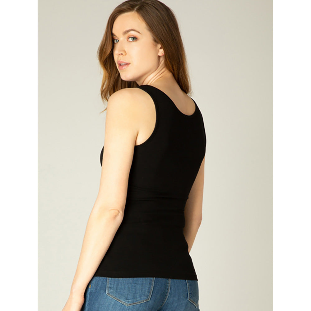 Round Neck Vest - Black
