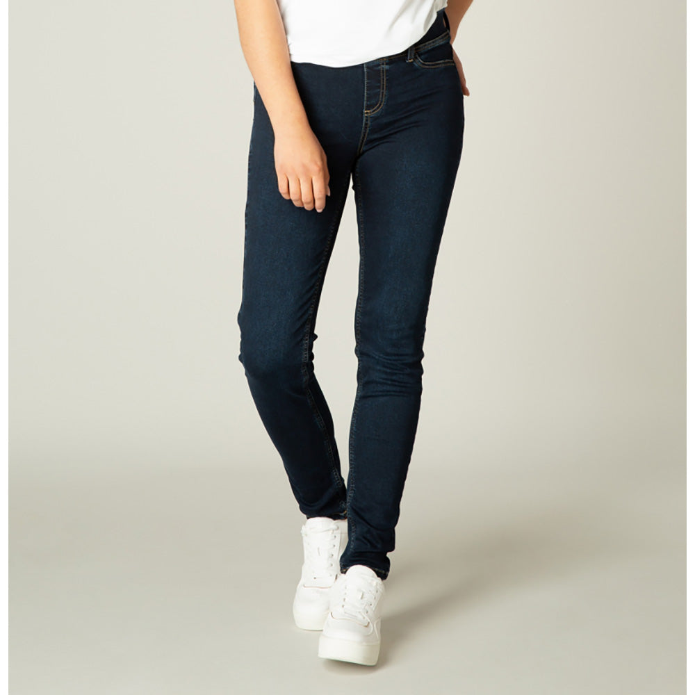 Denim Look Treggings - Denim Blue