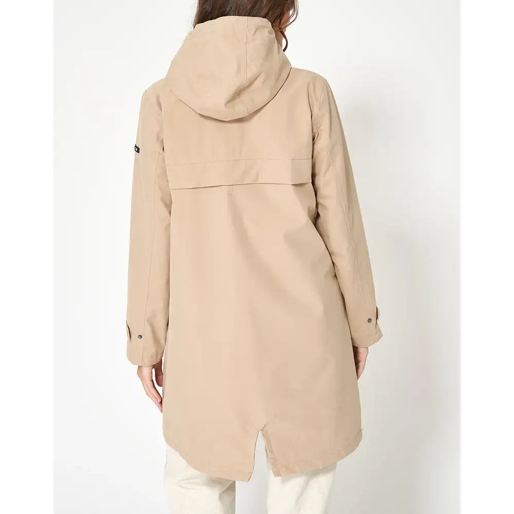 Long Waterproof Raincoat - Bisque