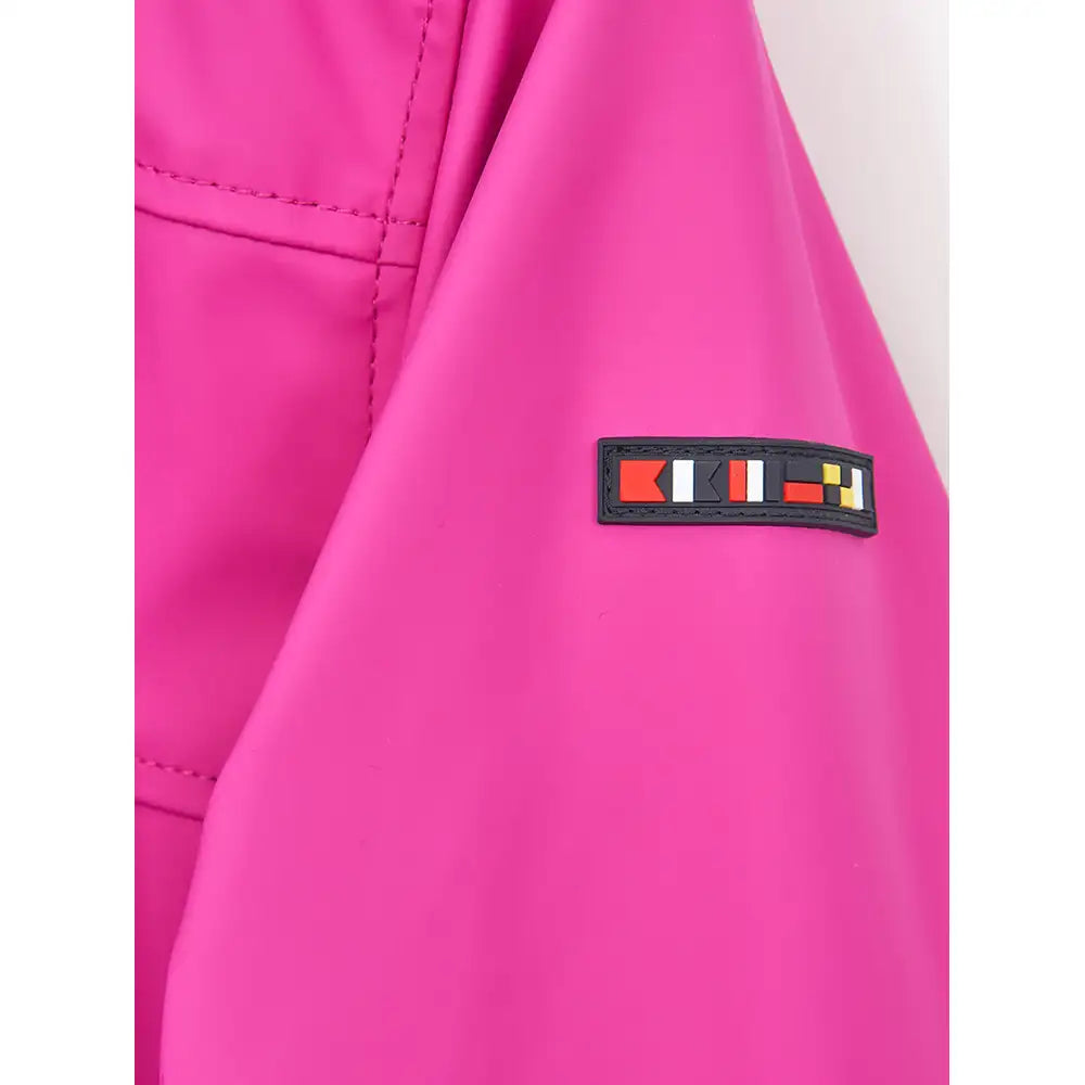 Toggle Fastening Waterproof Jacket - Persian Rose
