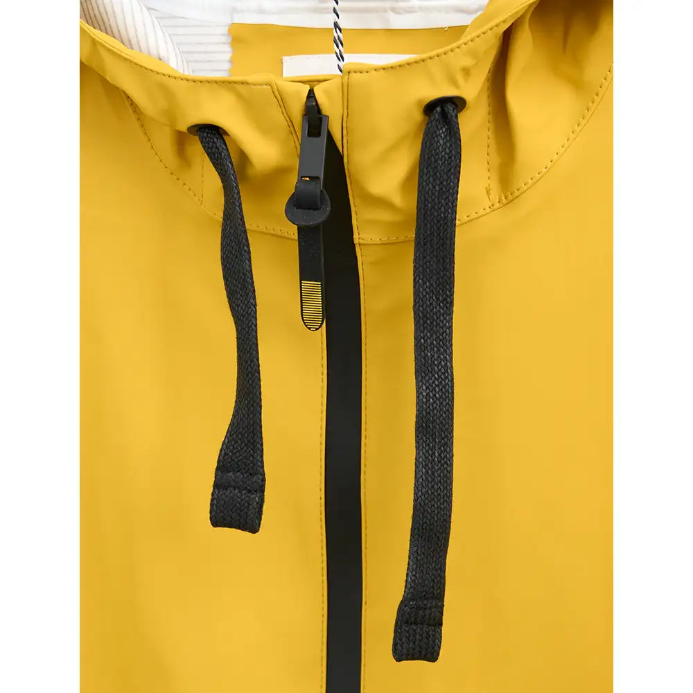 Waterproof Drawstring Jacket - Mustard