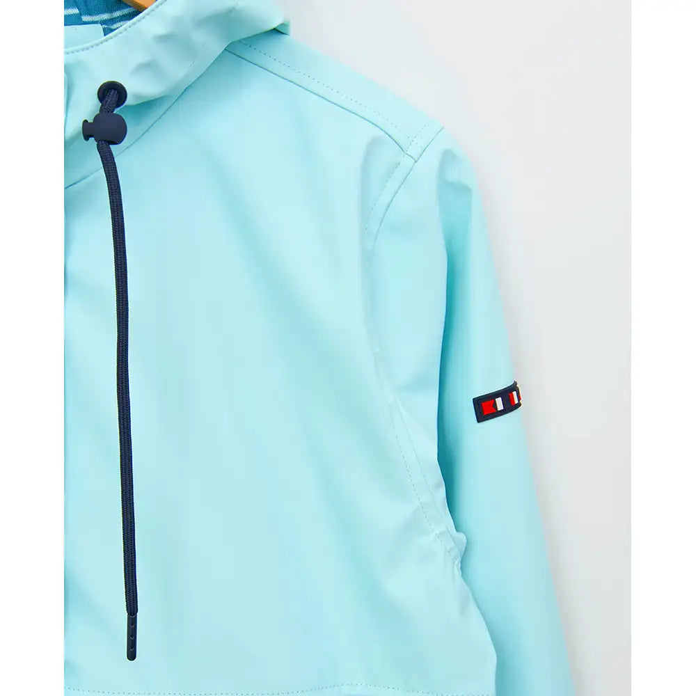 Short Waterproof Raincoat - Cadet Blue