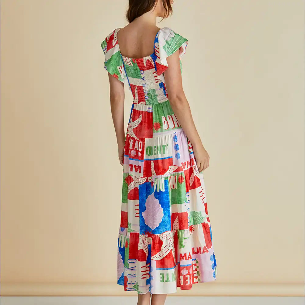 Sea Scarlett Dress - Seashell Print