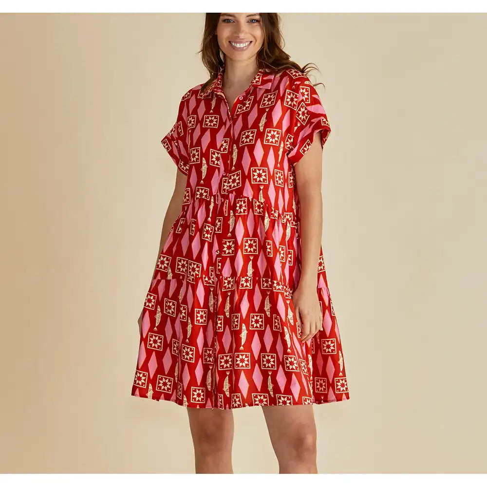 Copacabana Shirt Dress - Geo Sardinia