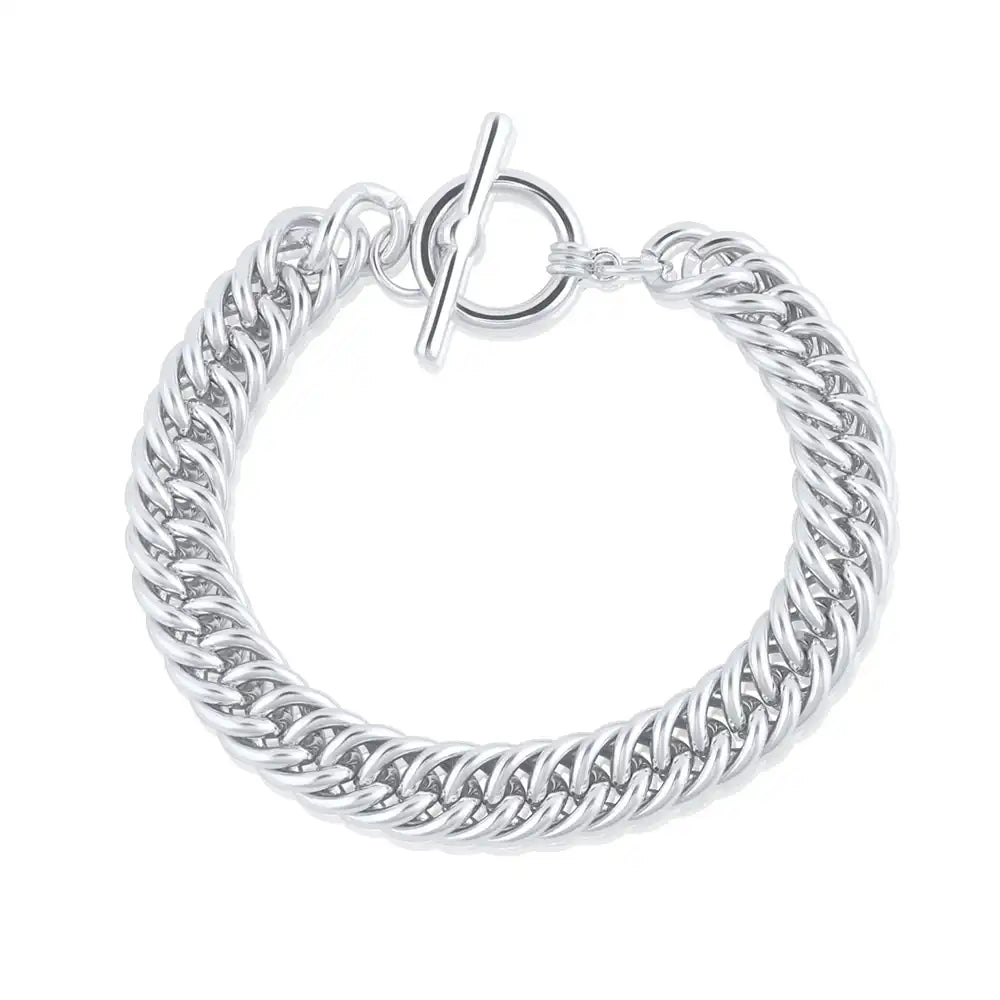 Molly Curb Chain Bracelet - Silver