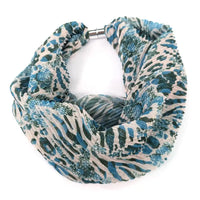 Patterned scarf on a white background