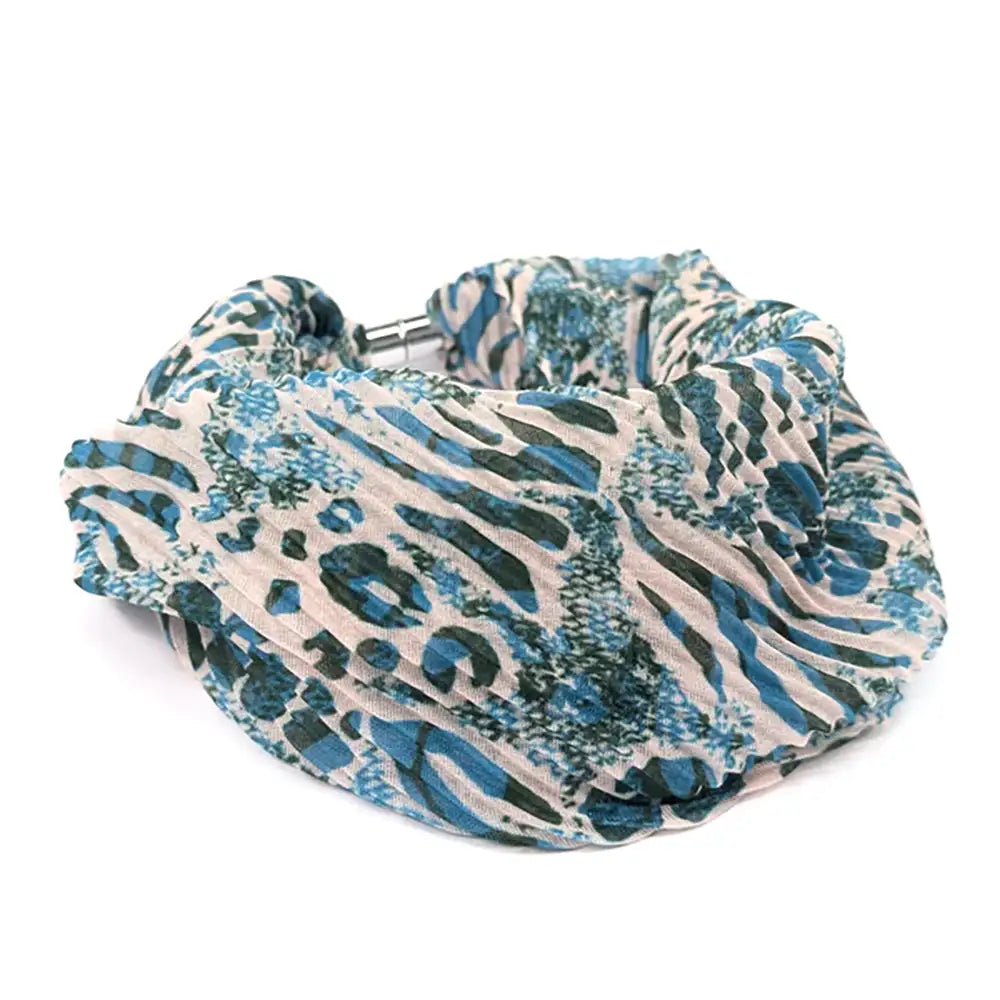 Magnetic Scarf - Teal Walk on the Wild Side