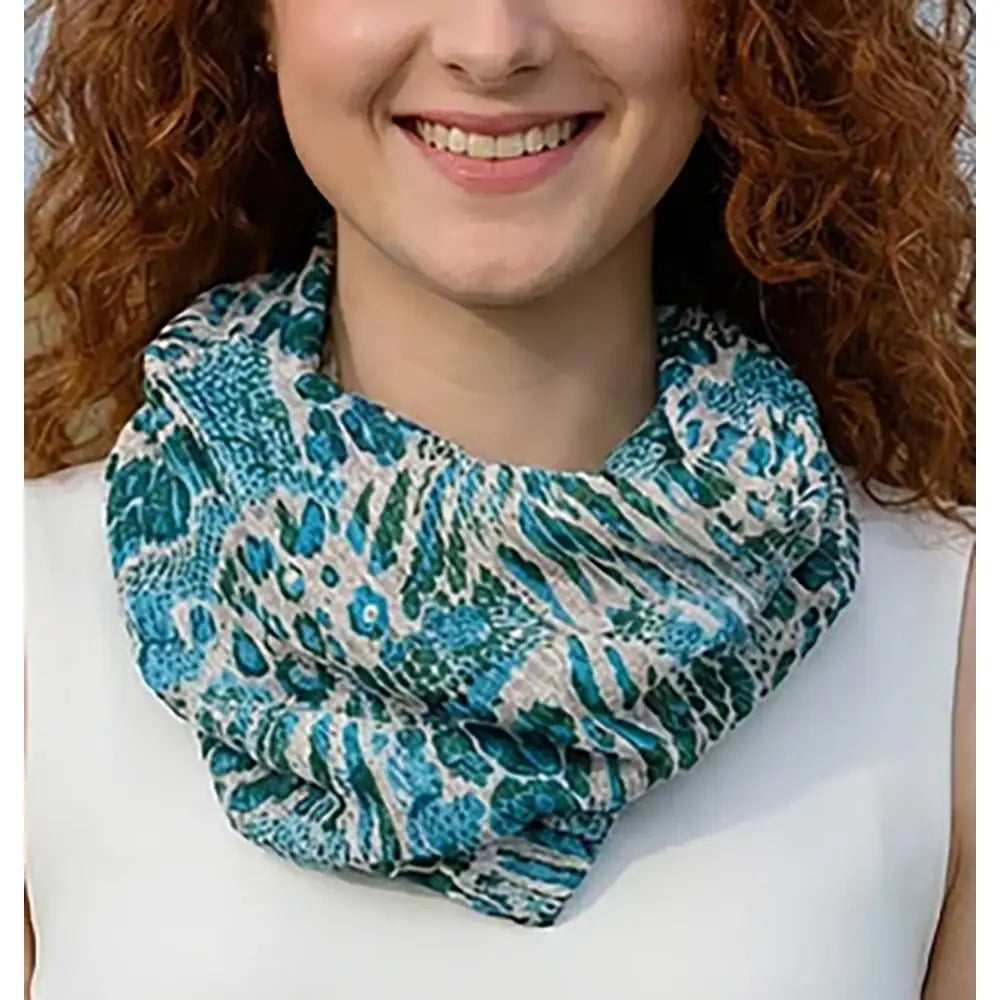 Magnetic Scarf - Teal Walk on the Wild Side