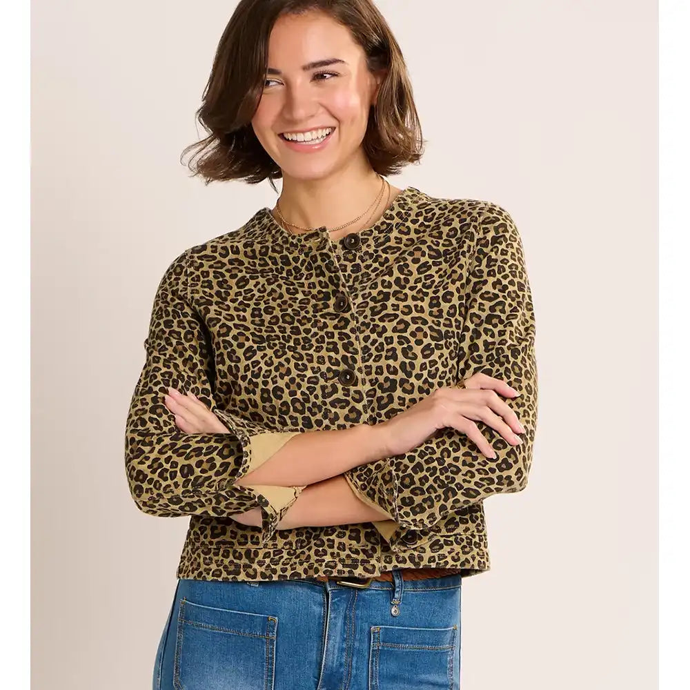 Veronica Short Jacket - Leopard Print